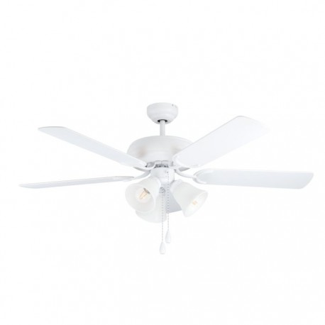 Ventilateur de plafond avec lumière Eglo Las Palmas blanc 35076