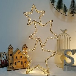 Décoration LED de Noël trois étoiles Modee C5005 – 180 LED blanc chaud