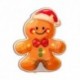 Décoration LED de Noël bonhomme en pain d’épices Modee C4001 – 8 LED blanc chaud