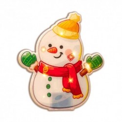 Décoration LED de Noël bonhomme de neige Modee C4007 – 6 LED blanc chaud