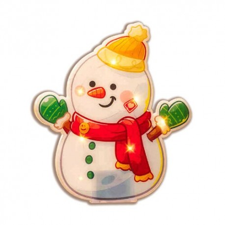 Décoration LED de Noël bonhomme de neige Modee C4007 – 6 LED blanc chaud