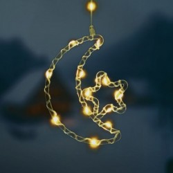 Décoration LED de Noël lune et étoile Modee C4011 – 15 LED blanc chaud