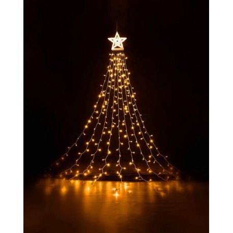 Décoration lumineuse de Noël LED pour fenêtre avec adaptateur C3000 (300LED/3m) Blanc chaud – ML-C3000 Modee