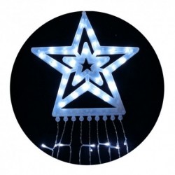 Décoration lumineuse de Noël LED pour fenêtre avec adaptateur C3001 (300LED/3m) Blanc froid – ML-C3001 Modee