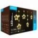 Décoration lumineuse de Noël LED pour fenêtre avec adaptateur C3005 (110LED/3m) Blanc chaud – ML-C3005 Modee
