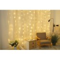 Décoration lumineuse de Noël LED pour fenêtre avec adaptateur C3006 (300LED/3m x 3m) Blanc chaud – ML-C3006 Modee