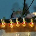 Guirlande lumineuse LED à piles avec Pince C3014 (10LED/120cm/10cm) Blanc chaud – ML-C3014 Modee