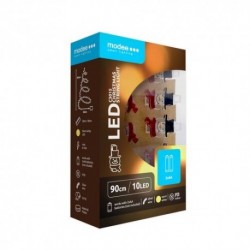 Guirlande lumineuse LED à piles avec Pince C3015 (10LED/120cm/10cm) Blanc chaud – ML-C3015 Modee