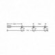 Guirlande lumineuse LED à piles avec Pince C3016 (10LED/120cm/10cm) Blanc chaud – ML-C3016 Modee