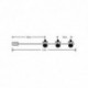 Guirlande lumineuse LED à piles C3017 (10LED/120cm/10cm) Blanc chaud – ML-C3017 Modee