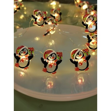 Guirlande lumineuse LED à piles C3022 (10LED/120cm/10cm) Blanc chaud – ML-C3022 Modee
