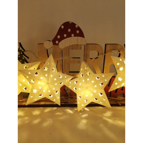 Guirlande lumineuse LED à piles C3029 (10LED/120cm/10cm) Blanc chaud – ML-C3029 Modee