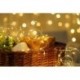 Guirlande lumineuse LED à piles Cuivre (100LED/5m/5cm) Blanc chaud – ML-C1011 Modee