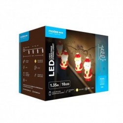 Guirlande lumineuse LED à piles Cuivre (10LED/1,35m/15cm) Blanc chaud – ML-C1013 Modee