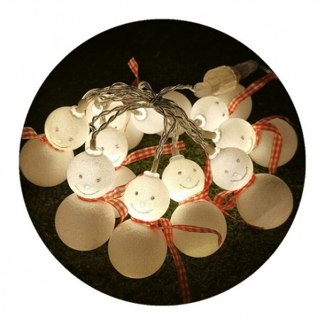 Guirlande lumineuse LED à piles Cuivre (10LED/1,35m/15cm) Blanc chaud – ML-C1015 Modee