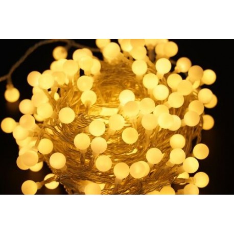 Guirlande lumineuse LED Plastique avec adaptateur Berry (100LED/10m/10cm) 2700K Blanc chaud – ML-C2009 Modee