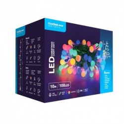 Guirlande lumineuse LED Plastique avec adaptateur Berry (100LED/10m/10cm) multicolore – ML-C2011 Modee