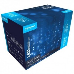 Guirlande lumineuse LED Plastique avec adaptateur C2017 (384LED/2,1m) Blanc – ML-C2017 Modee