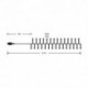 Guirlande lumineuse LED Plastique avec adaptateur C2017 (384LED/2,1m) Blanc – ML-C2017 Modee