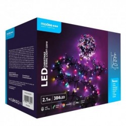 Guirlande lumineuse LED Plastique avec adaptateur C2018 (384LED/2,1m) multicoloree – ML-C2018 Modee