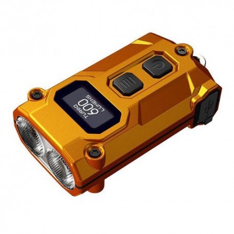 Nitecore Lampe de poche porte-clés TINI 3 rechargeable MCT UHE LED (600 lumens) Orange