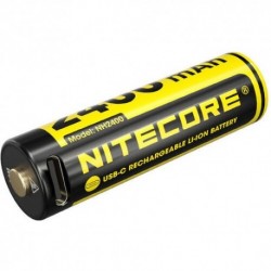 NITECORE Accessoires Pile rechargeable AA 1,5V USB-C (lítium-ion 2400 mAh) Pack de 4 pcs