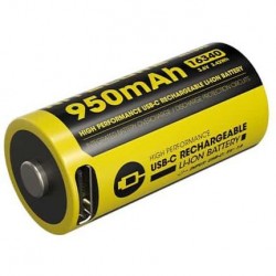 NITECORE Accessoires Pile rechargeable 16340 RCR123 NL169R USB-C 950mAh 3,6V B1
