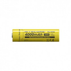NITECORE Accessoires Pile rechargeable 18650 NL1840 4000mAh 5A 3,6V B1