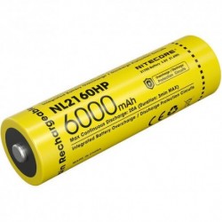 NITECORE Accessoires Pile rechargeable 21700 NL2160HP 6000mAh 20A 3,6V B1