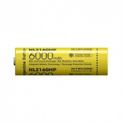 NITECORE Accessoires Pile rechargeable 21700 NL2160HP 6000mAh 20A 3,6V B1