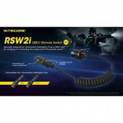 Nitecore Accessoires Interrupteur déportée RSW2i