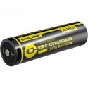 NITECORE Accessoires Pile rechargeable 18650 NL1834R avec micro port USB 3400mAh 3,6V B1