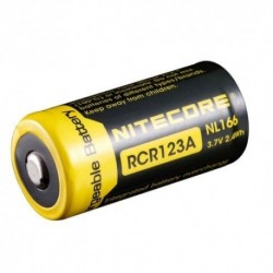 NITECORE Accessoires Pile rechargeable 16340 RCR123 NL166 650mAh 3,7V B1