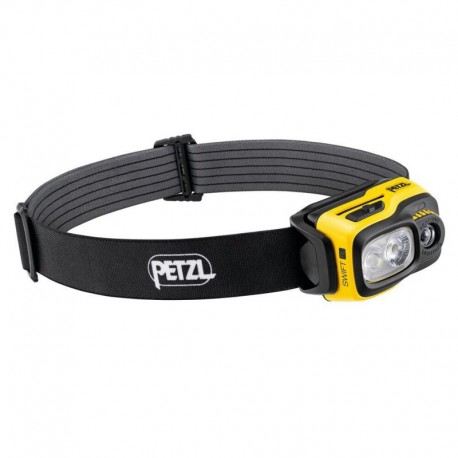 Lampe frontale PETZL SWIFT RL professionnel 1100 lumens – Noir/jaune