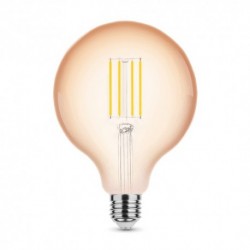 Ampoule LED MODEE E27 Globe G125 4 W 1800 K 360 lm dimmable ambrée
