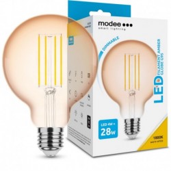 Ampoule LED MODEE E27 Globe G95 4 W 1800 K 360 lm dimmable ambrée