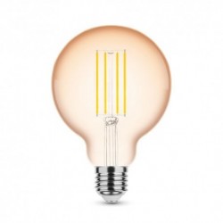 Ampoule LED MODEE E27 Globe G95 4 W 1800 K 360 lm dimmable ambrée