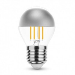Ampoule LED MODEE E27 Mini globe G45 4 W 2700 K 400 lm calotte argentée