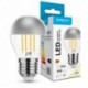 Ampoule LED MODEE E27 Mini globe G45 4 W 4000 K calotte argentée