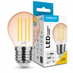 Ampoule LED MODEE E27 Mini globe G45 4 W 1800 K 360 lm ambrée