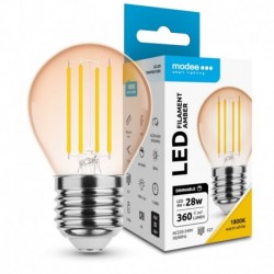 Ampoule LED MODEE E27 Mini globe G45 4 W 1800 K 360 lm dimmable ambrée