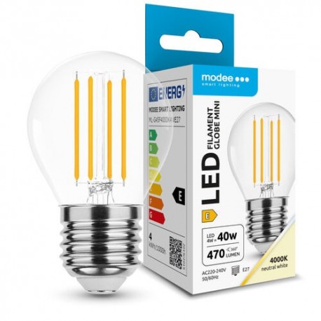 Ampoule LED MODEE E27 Mini globe G45 4 W 4000 K
