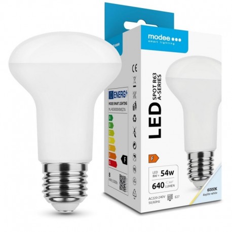 Ampoule LED MODEE E27 R63 8 W 6000 K 640 lm