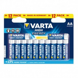 Varta High Energy Piles Alcalines AA LR06 x 12