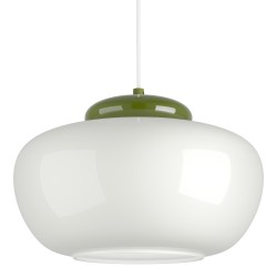 EGLO BERARDELLI 902998 – suspension vert et blanc Ø 30 cm – chambre enfant