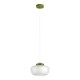EGLO BERARDELLI 902998 – suspension vert et blanc Ø 30 cm – chambre enfant