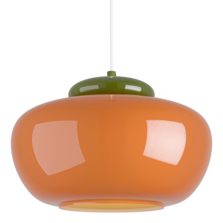 EGLO BERARDELLI 902999 – suspension orange et vert Ø 30 cm – chambre enfant