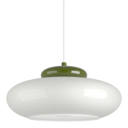 EGLO BERARDELLI 903003 – suspension vert et blanc Ø 32 cm – chambre enfant