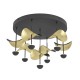 EGLO DRACERA 390411 – plafonnier noir – Ø 505 mm