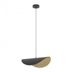EGLO SACEDA 390393 – suspension noir et doré – H 1500 mm